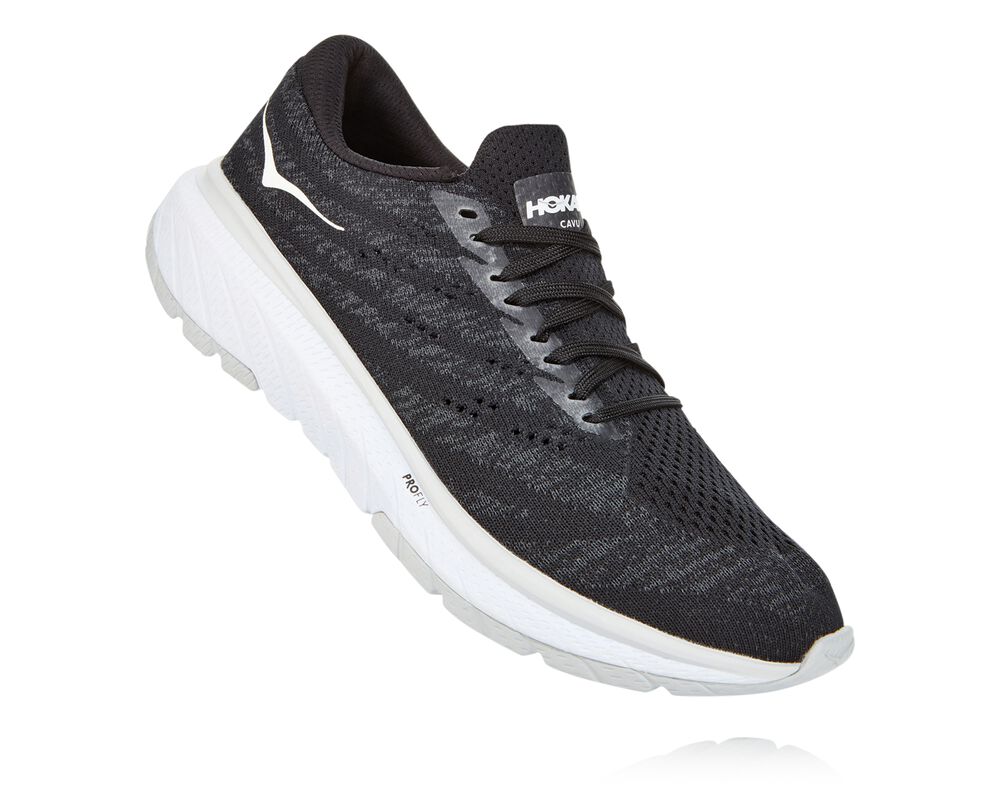 Hoka One One Cavu 3 Löparskor Dam Svarta/Vita - SE-6736056